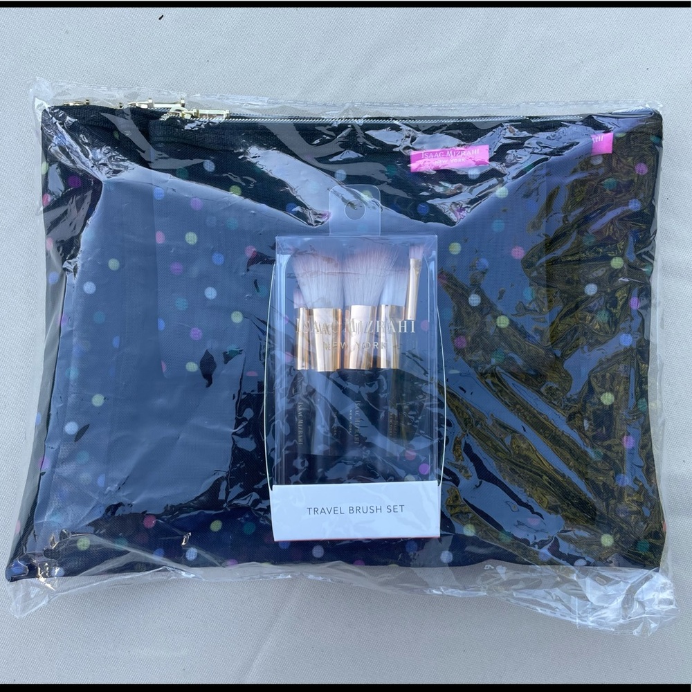 NWT Isaac Mizrahi Travel Pouch Set